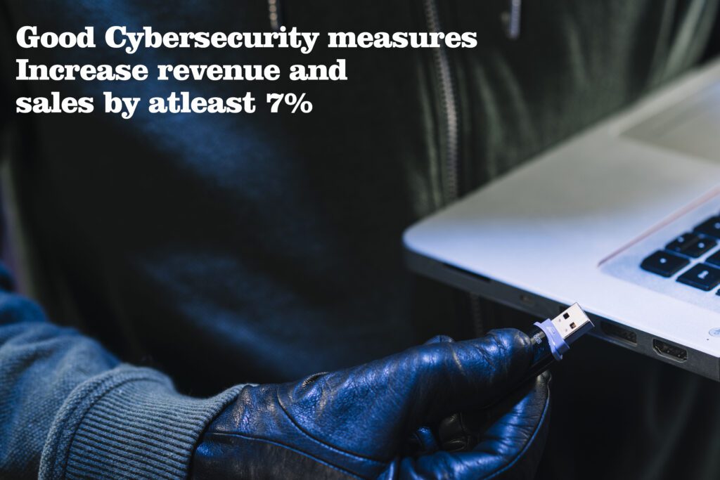 Good Cybersecurity measures Increase revenue and sales by atleast 7%